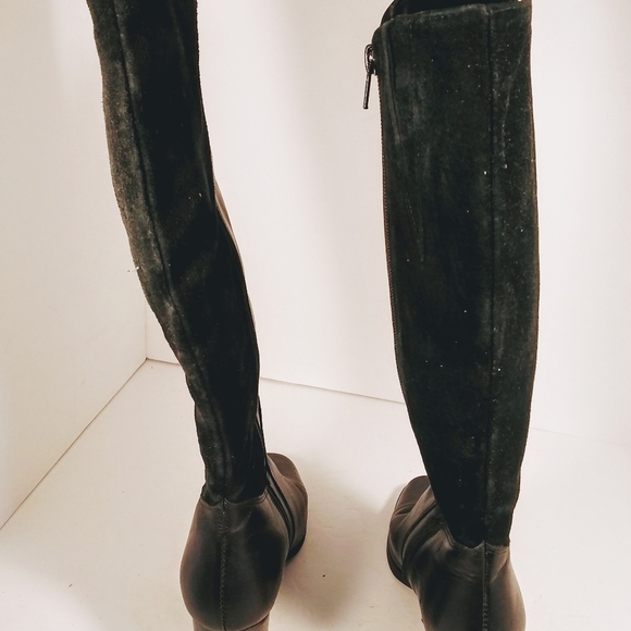 Blondo dress boots size 6 black leather/suade wate - Picture 3 of 8